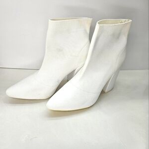 White 7 1/2 ankle boots
